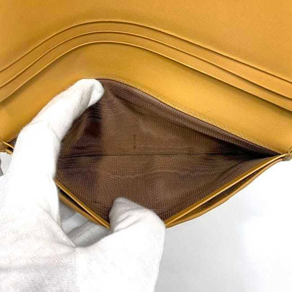 Celine Bi-fold Long Wallet ec-21979 Brown Beige Macadam Billfold PVC Leather M13 CELINE Women's Men's Unisex