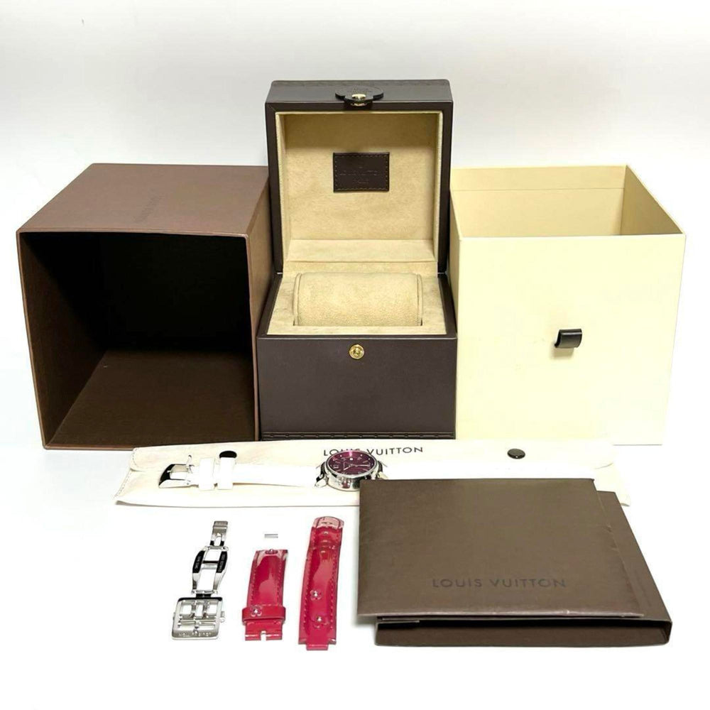 Louis Vuitton LOUIS VUITTON Ladies Watch Tambour Monogram Q121W — Very Good