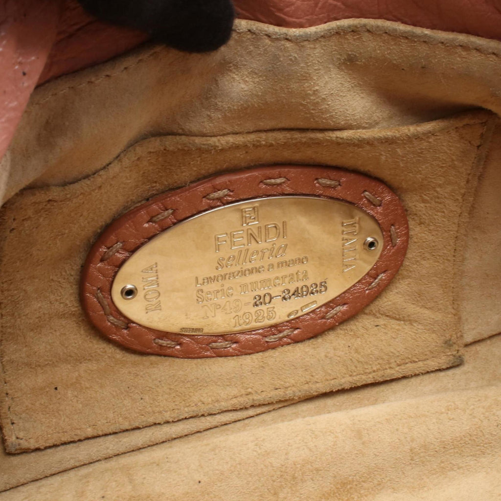 Fendi Selleria handbag, leather, women's, pink