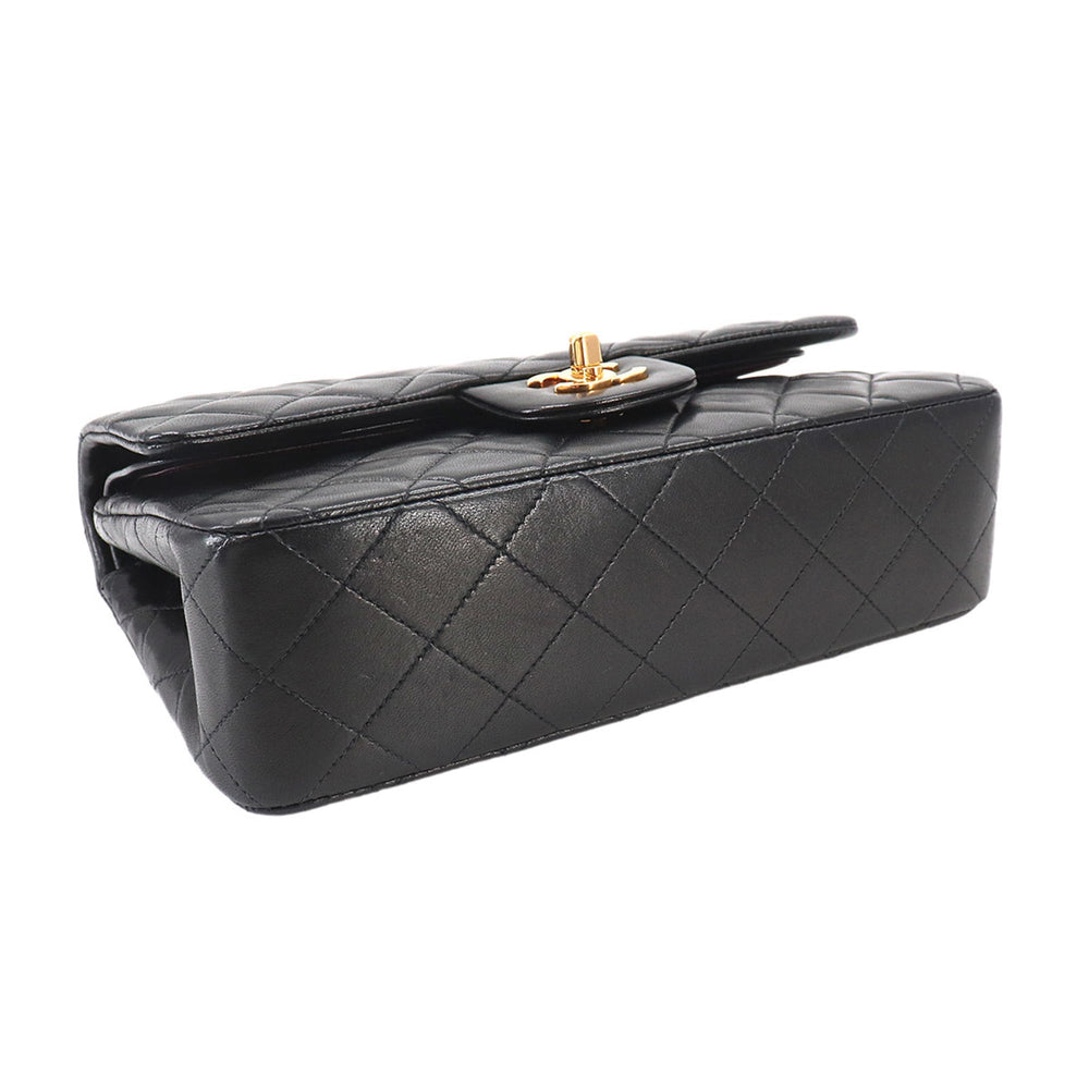 Chanel Matelasse 23 Chain Shoulder Handbag, Lambskin, Black, A01113, Gold Hardware — Like New