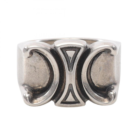 Celine San Onofre Chunky Triomphe Ring in Stainless Steel, Silver, for Women