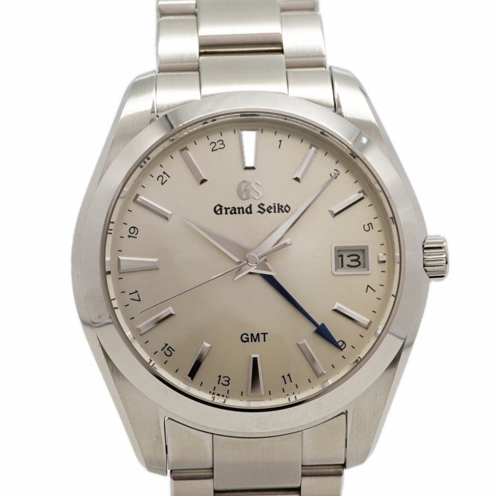 Seiko Grand Heritage Collection GMT SBGN011 9F86-0AF0 Silver Dial Men's Watch — Very Good