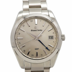 Seiko Grand Heritage Collection GMT SBGN011 9F86-0AF0 Silver Dial Men's Watch — Very Good