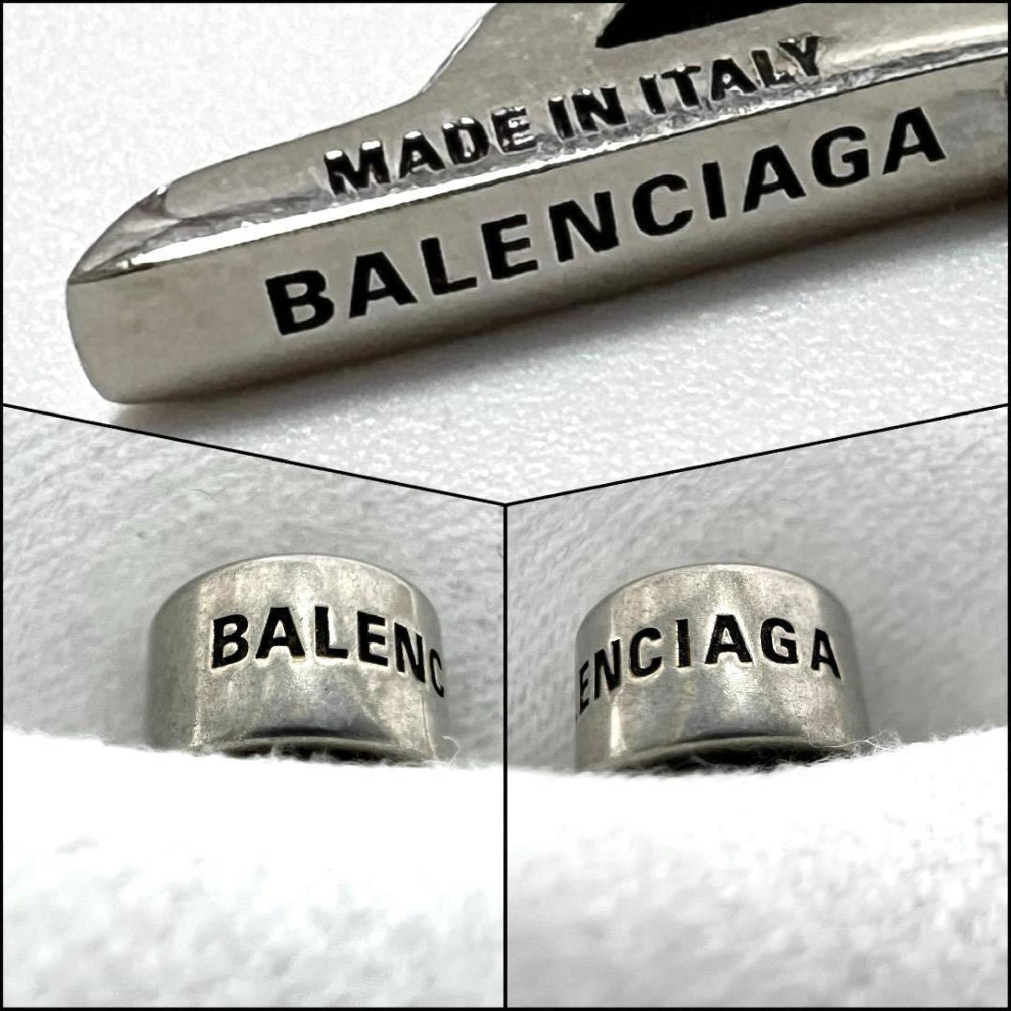 Balenciaga Men's and Women's Typo Metal Earrings — Like New