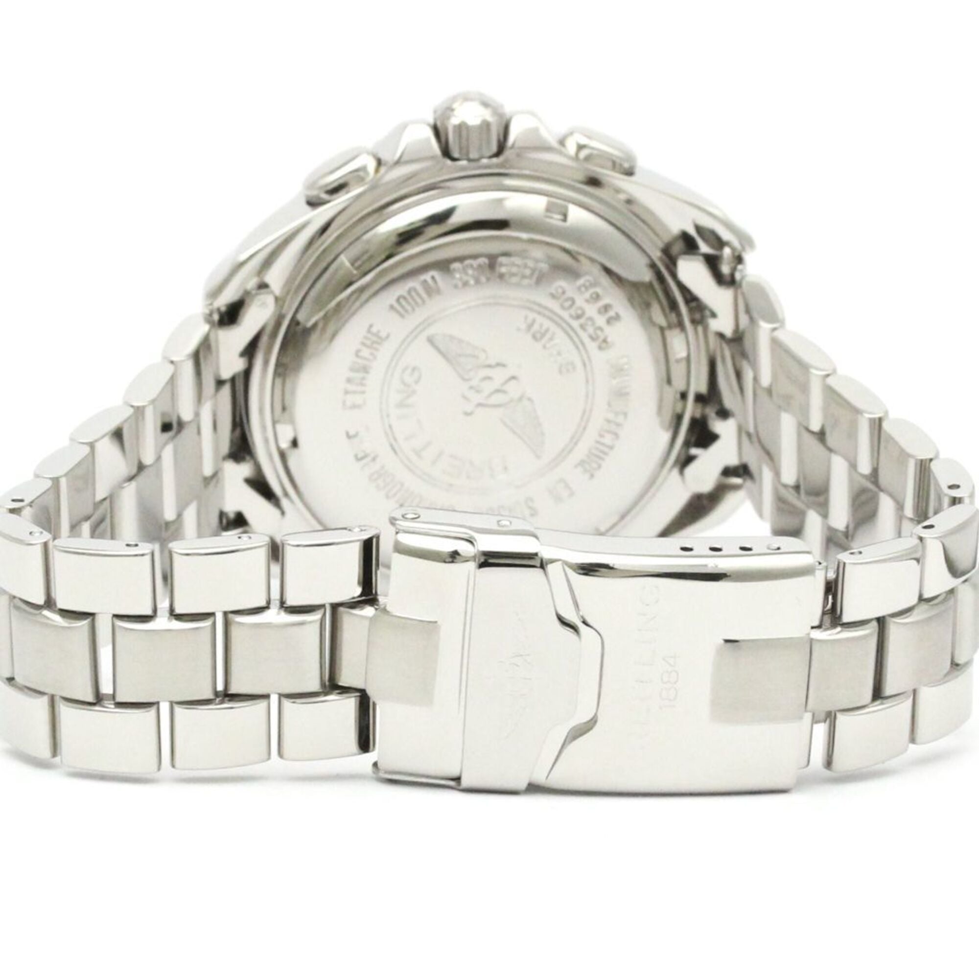 BREITLING Chrono Shark Yacht Steel Quartz Mens Watch A53606 Polished — Very Good