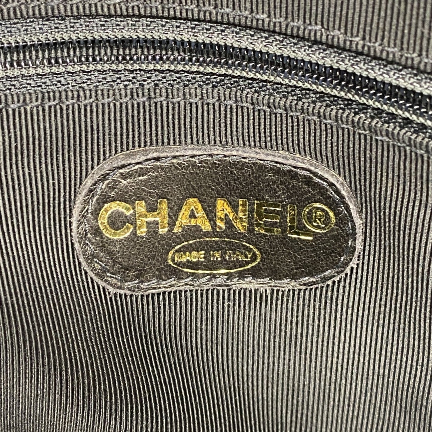 Chanel Shoulder Bag Chain Caviar Skin Black Women's