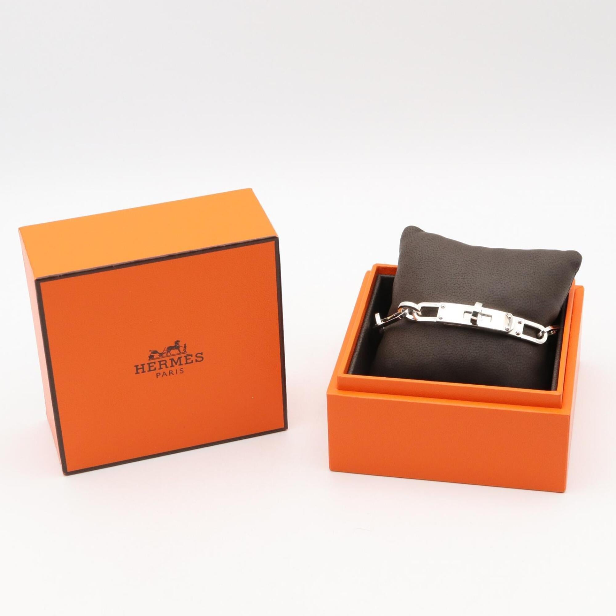 Hermes Kelly Chaine Bracelet, Sterling Silver 925, Tone, for Men and Women — Like New