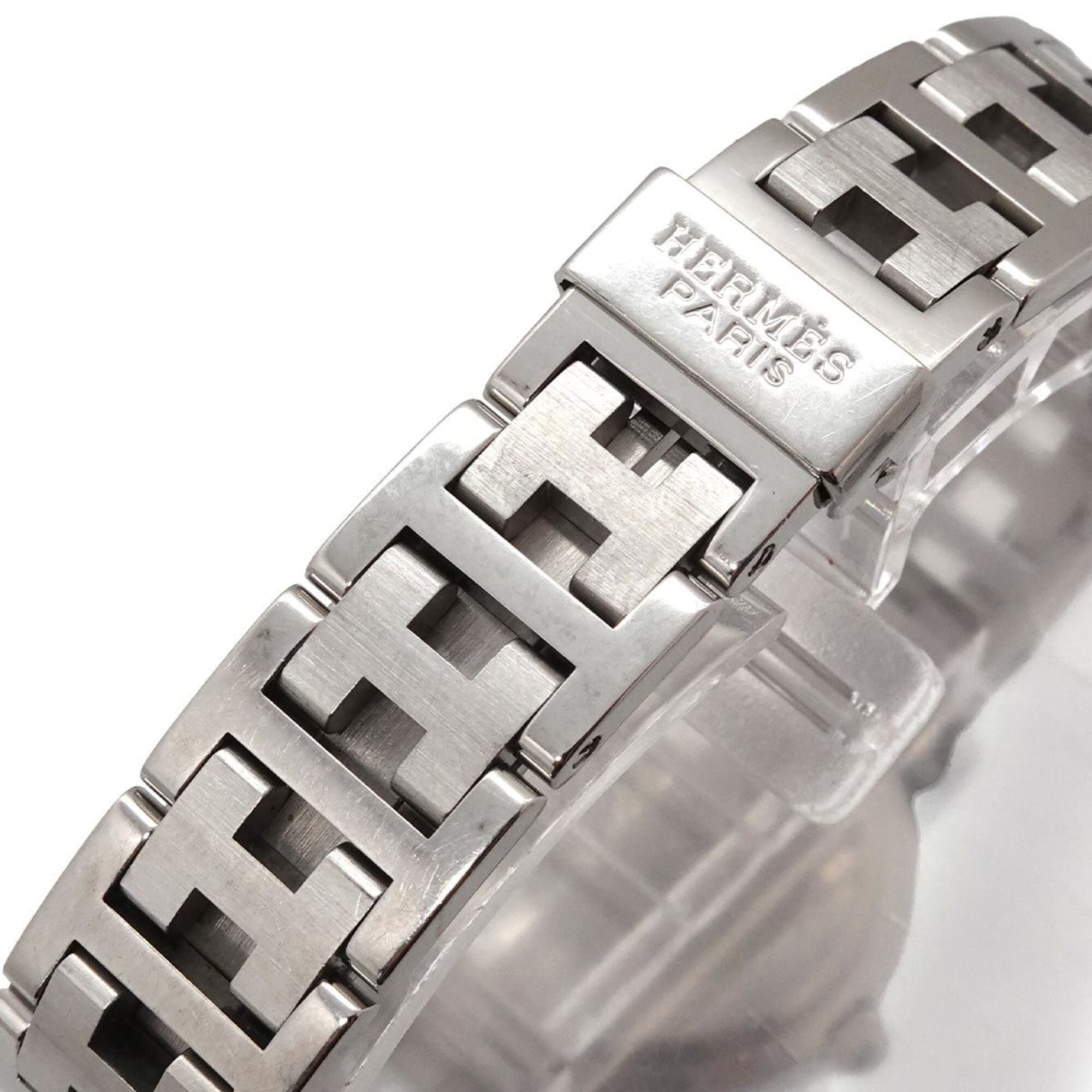 Hermes Clipper CL4 210 Women's Watch, Date Display, Pink Quartz Watch — Very Good