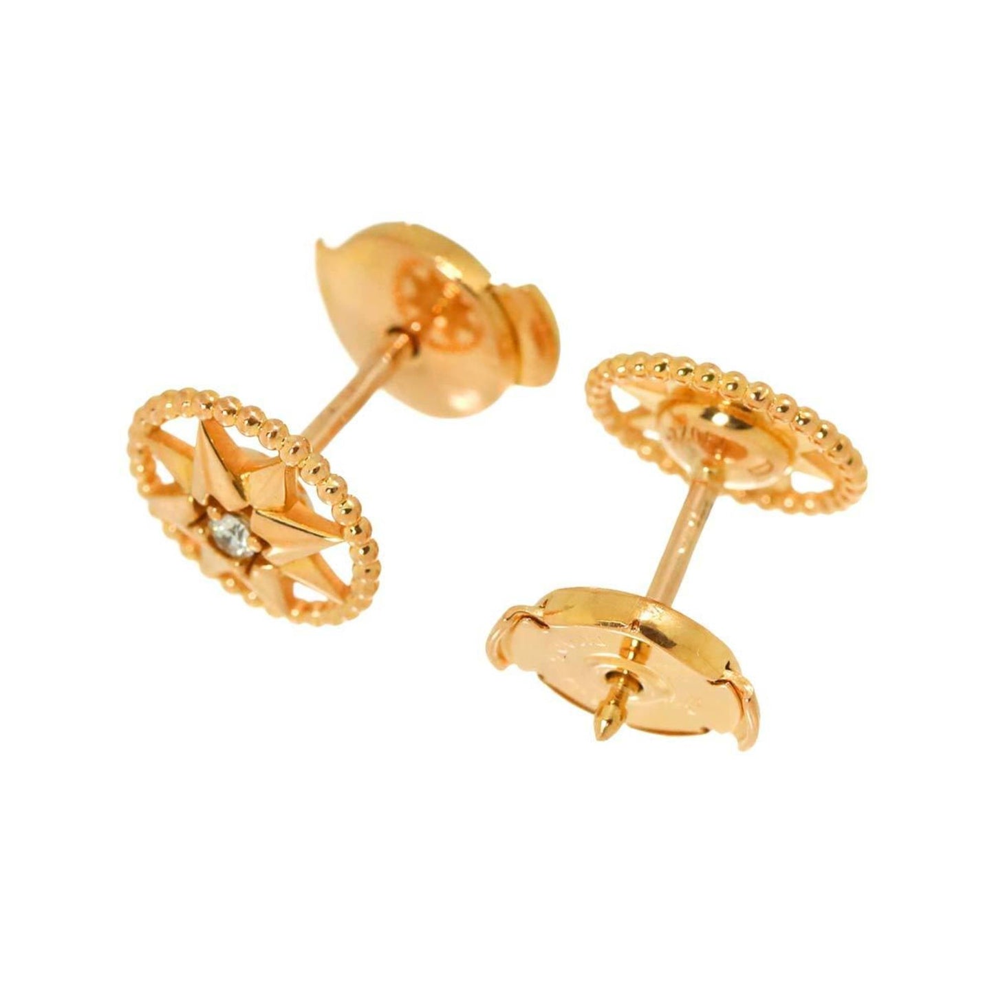 Christian Dior Dior Rose des Vents Diamond Earrings in 18K PG Pink Gold (750)