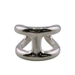 HERMES Osmoz GM Ring Silver Ladies — New - Store Return