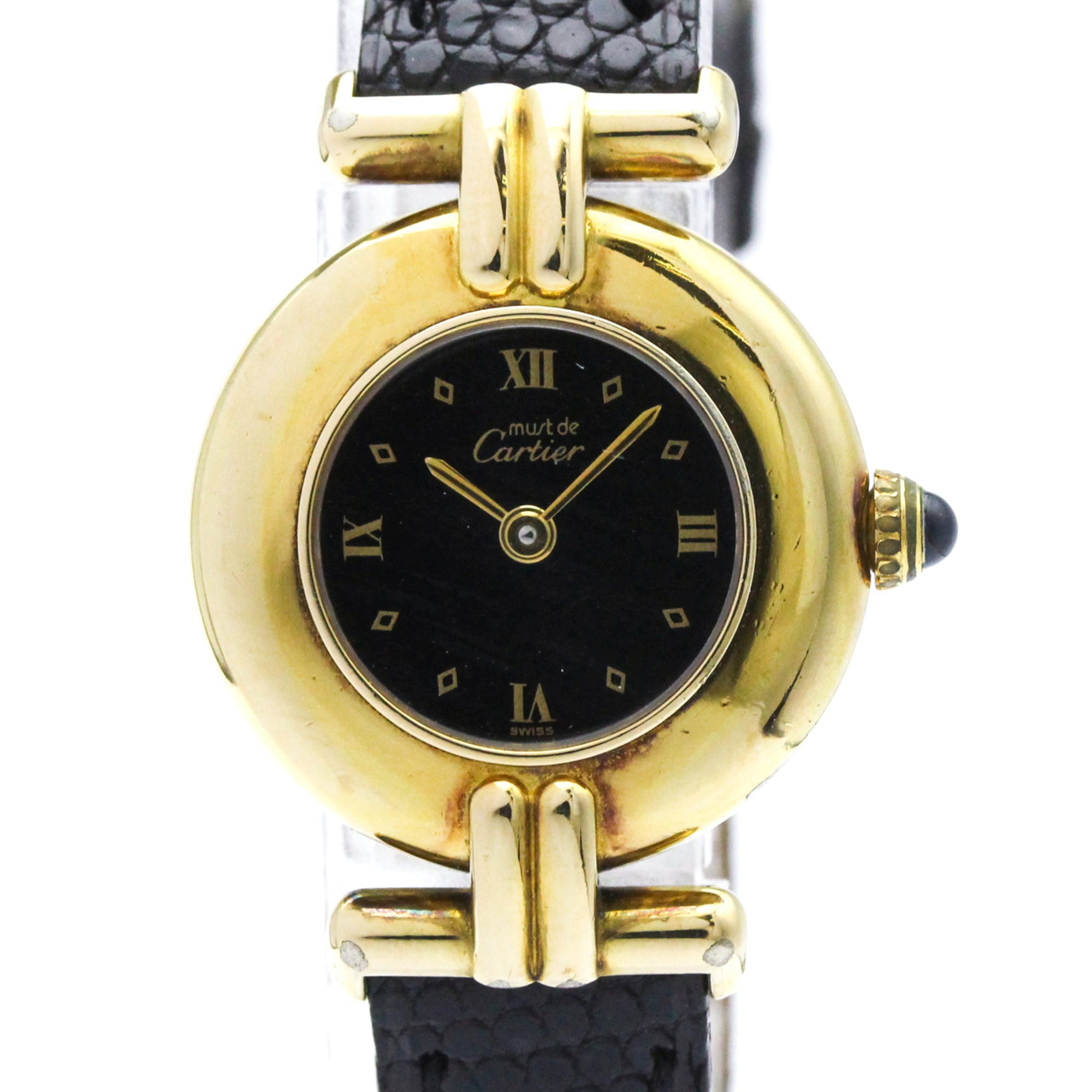 CARTIER Must Colisee Vermeil Gold Plated Quartz Ladies Watch W1000753 — Good