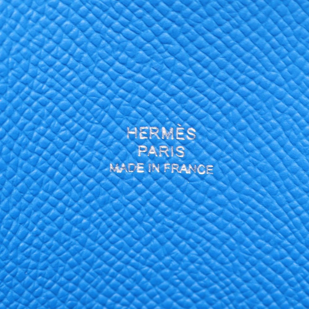 Hermes Snap To Go Shoulder Bag Handbag Leather Veau Epsom Women's Blue — New - Store Return