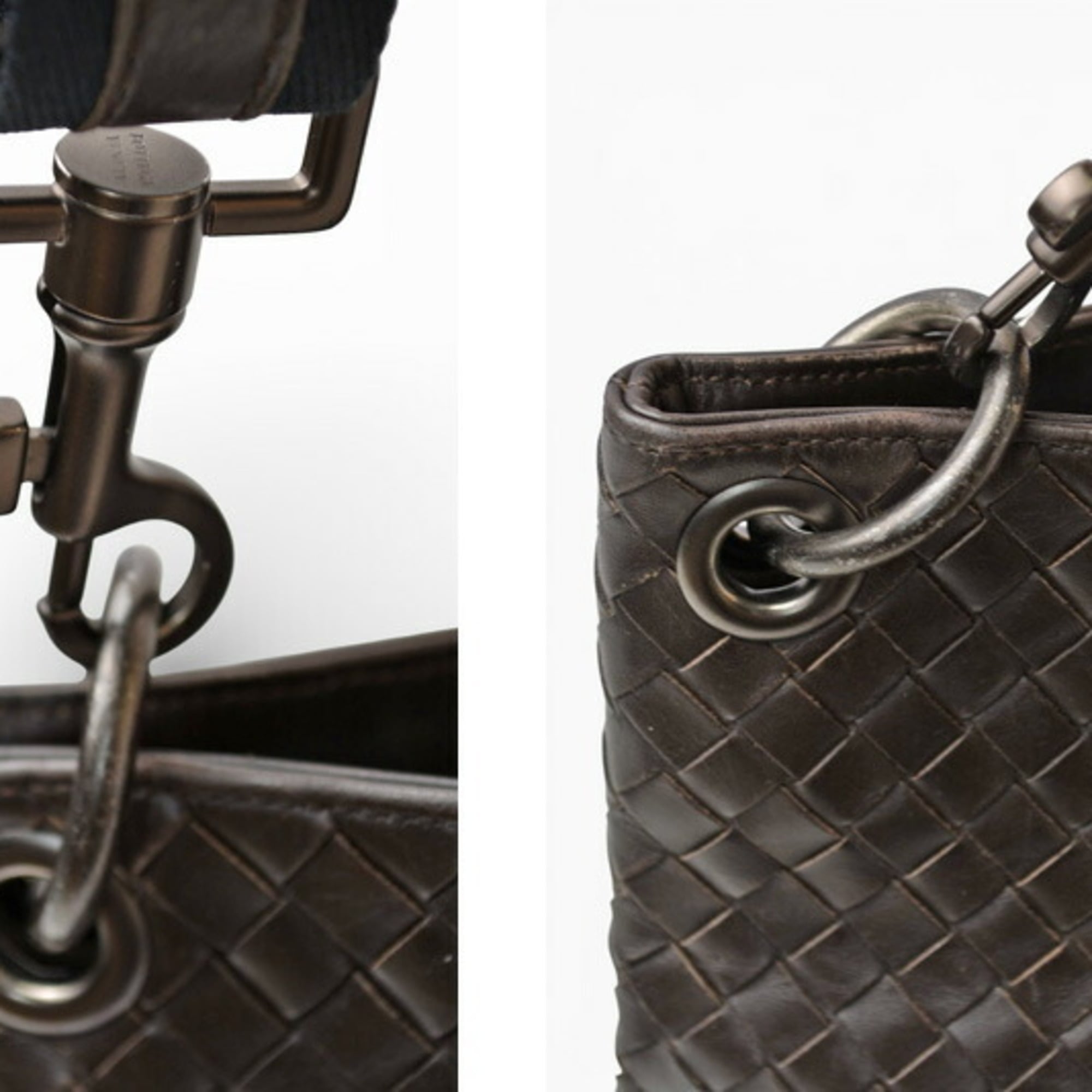 Bottega Veneta Shoulder Bag, Crossbody Intrecciato VN, Dark Brown, 172726