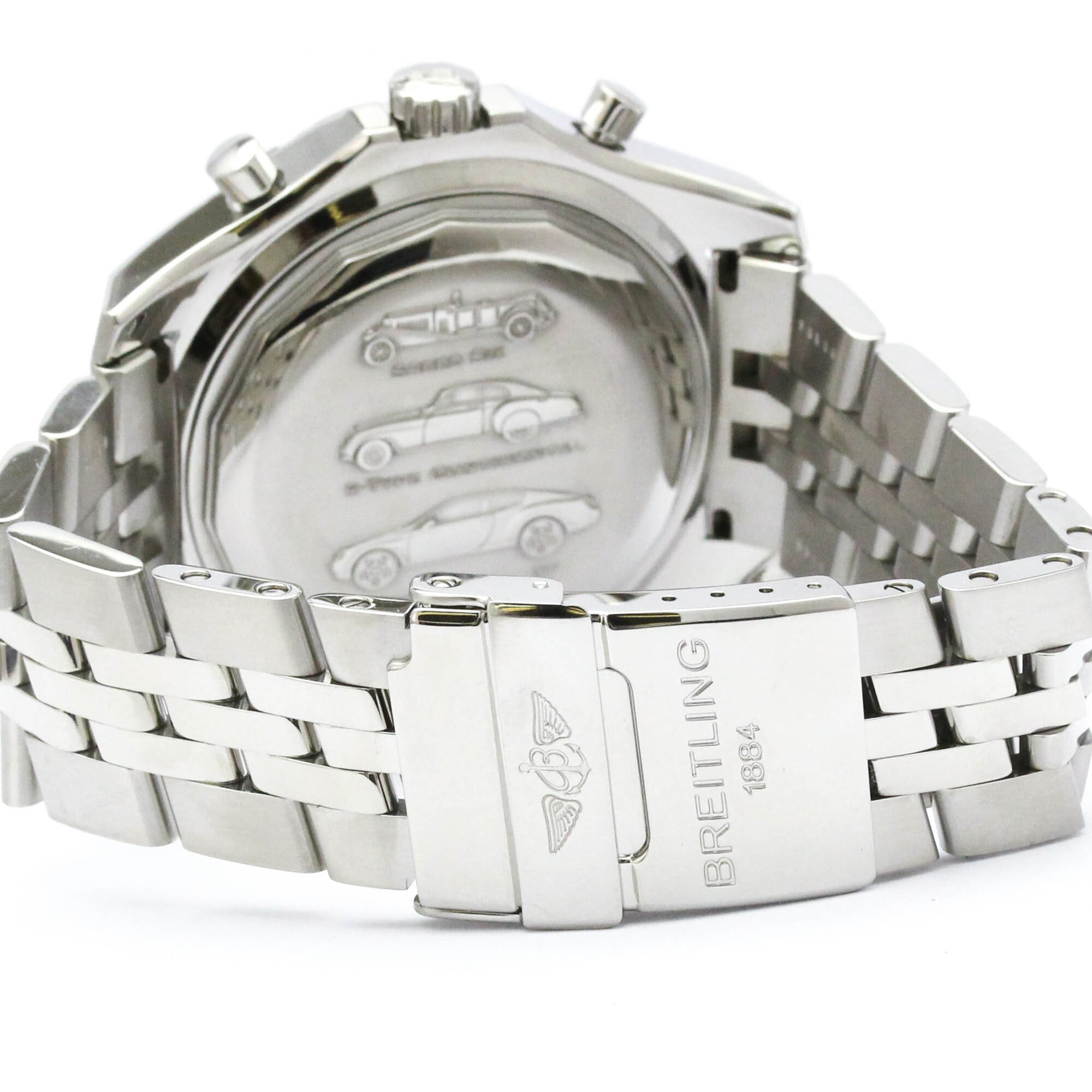 BREITLING Bentley Motors Steel Automatic Mens Watch A25363 Polished — Very Good