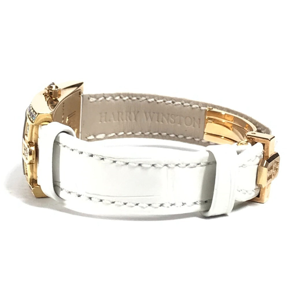 HARRY WINSTON 330 LQWL.M D3.1 Diamond Bezel Lady Avenue C Women's Watch, 18K Gold, Au750, White — Very Good