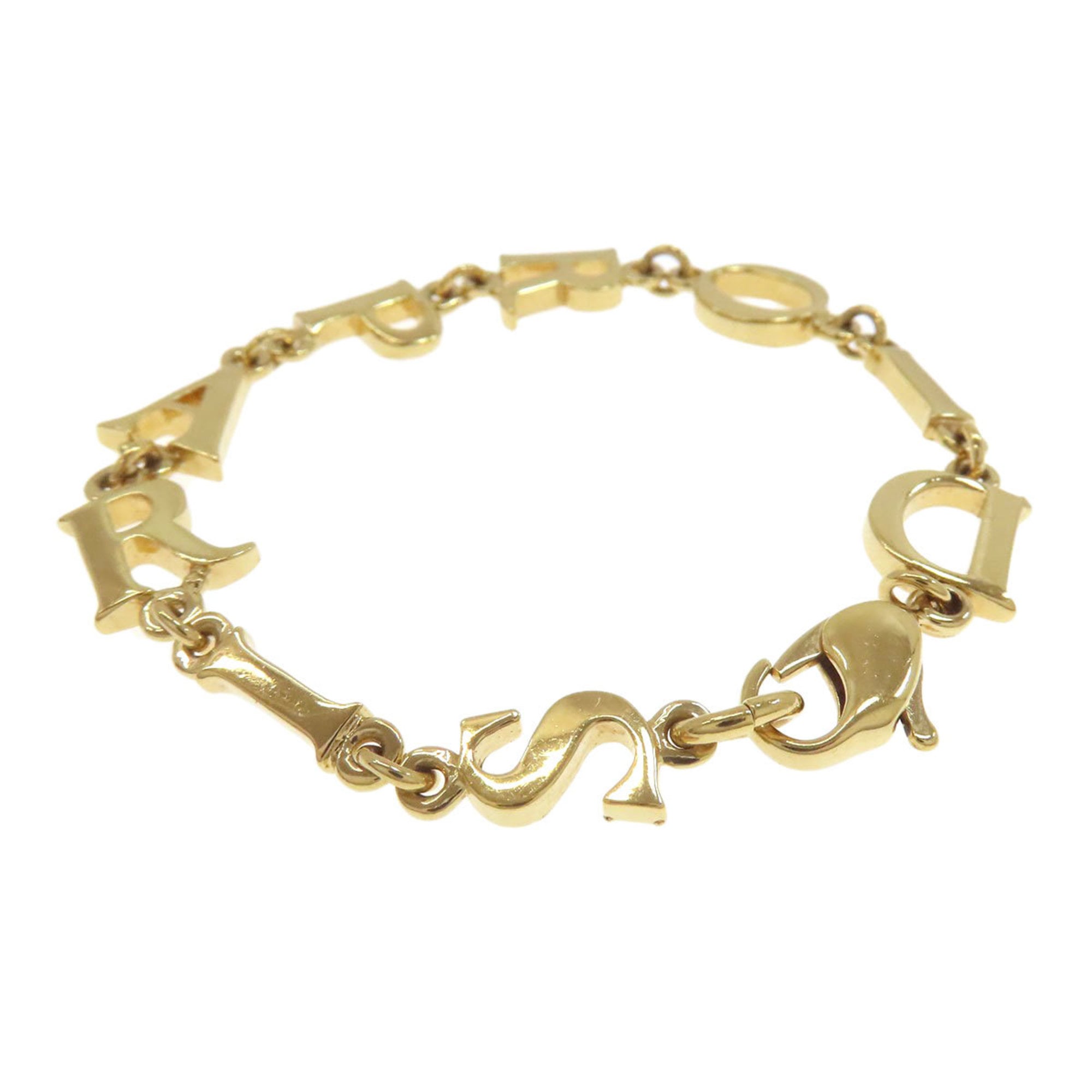 Christian Dior logo bracelet in metal for women.