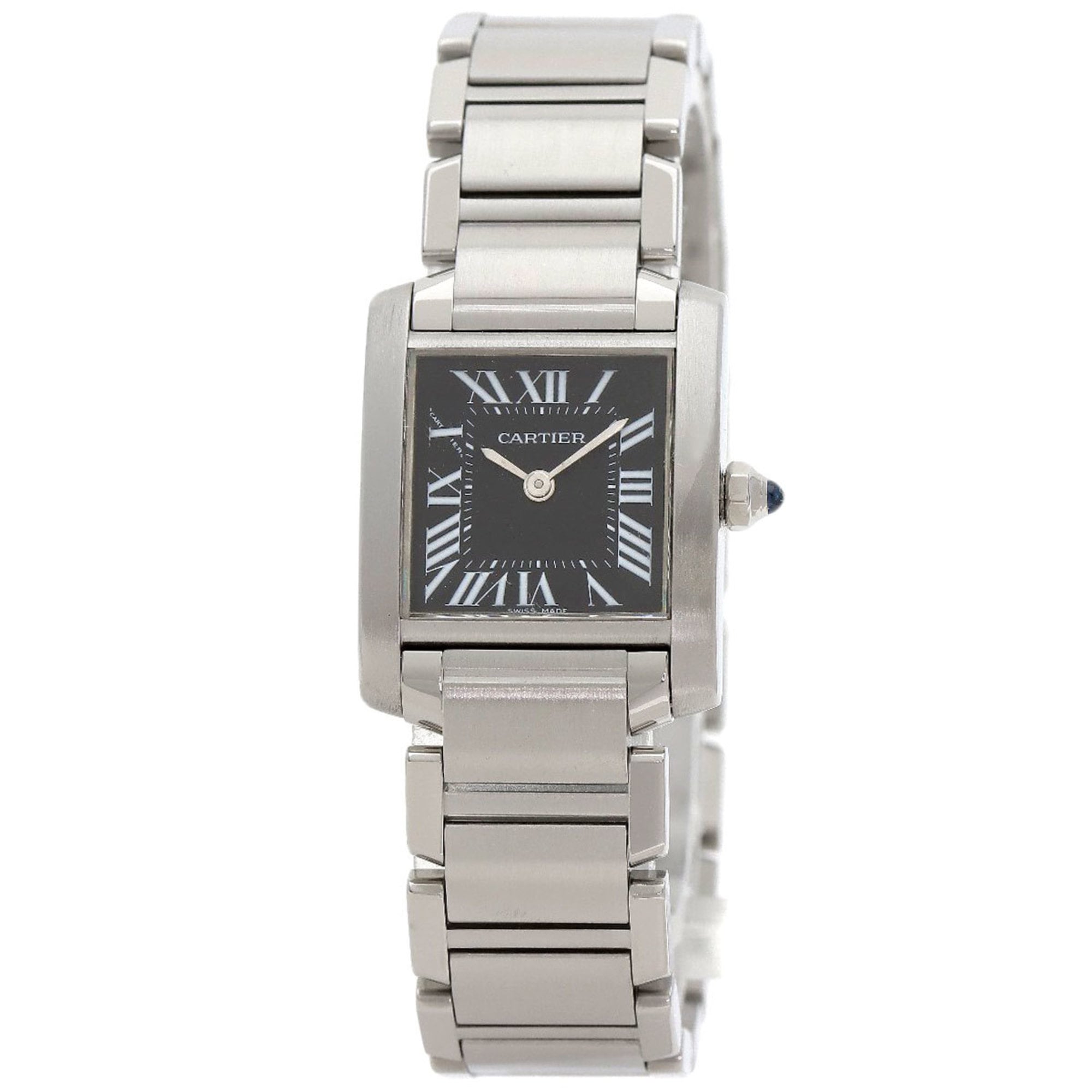 Cartier W51026Q3 Tank Française Small Watch, Asia Limited Edition, Stainless Steel, Women's