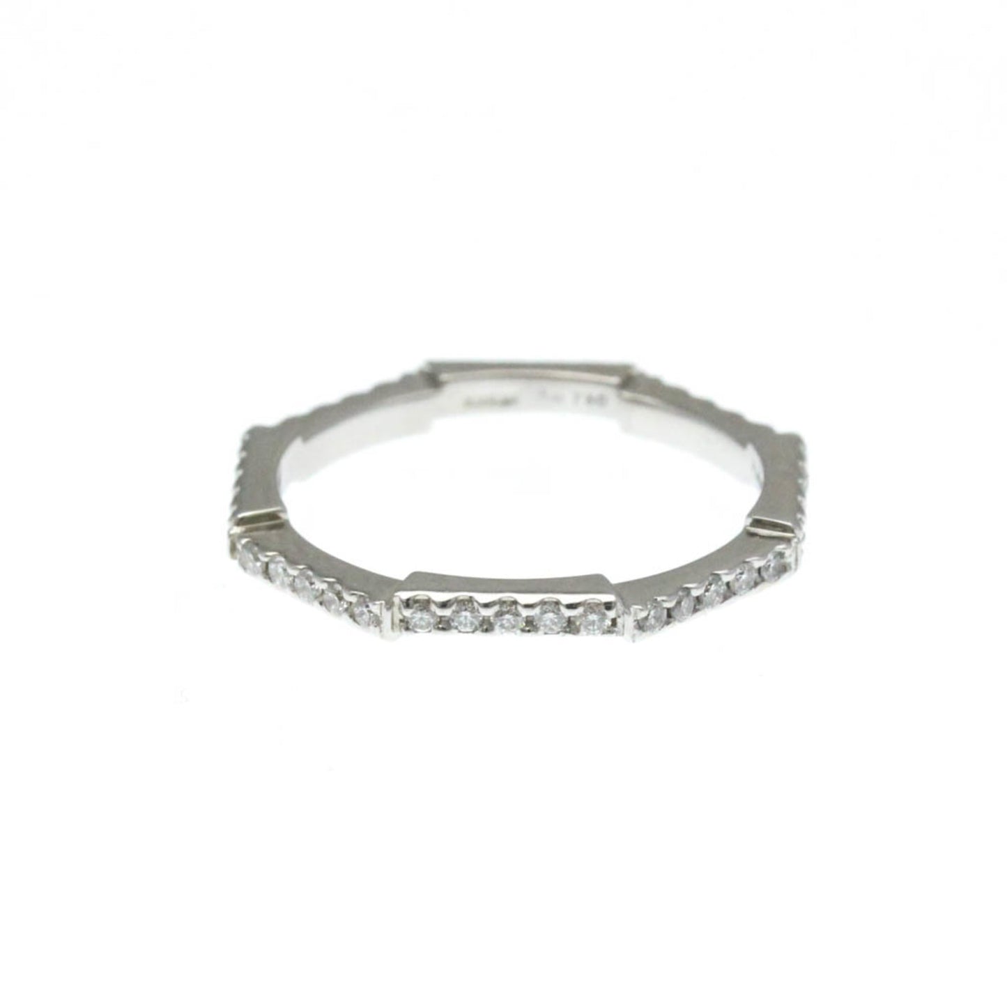 Gucci Link To Love Ring White Gold (18K) Fashion Diamond Band Ring Silver