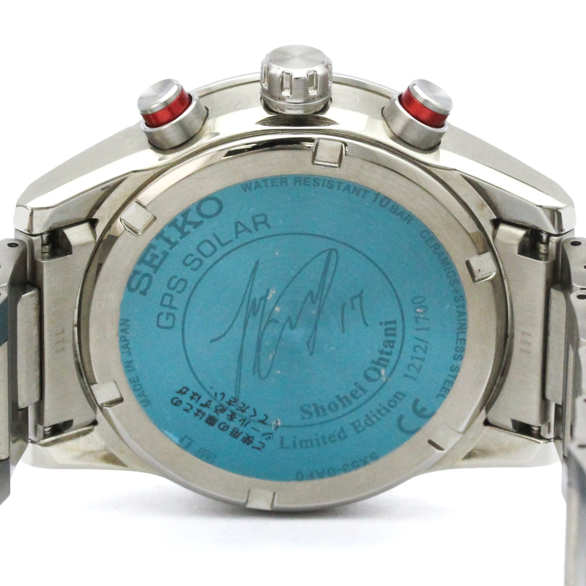 SEIKO Astron Ceramic Steel Radio Wave Control Solar Mens Watch SBXC017(5X53-0AF0) — New - Store Return