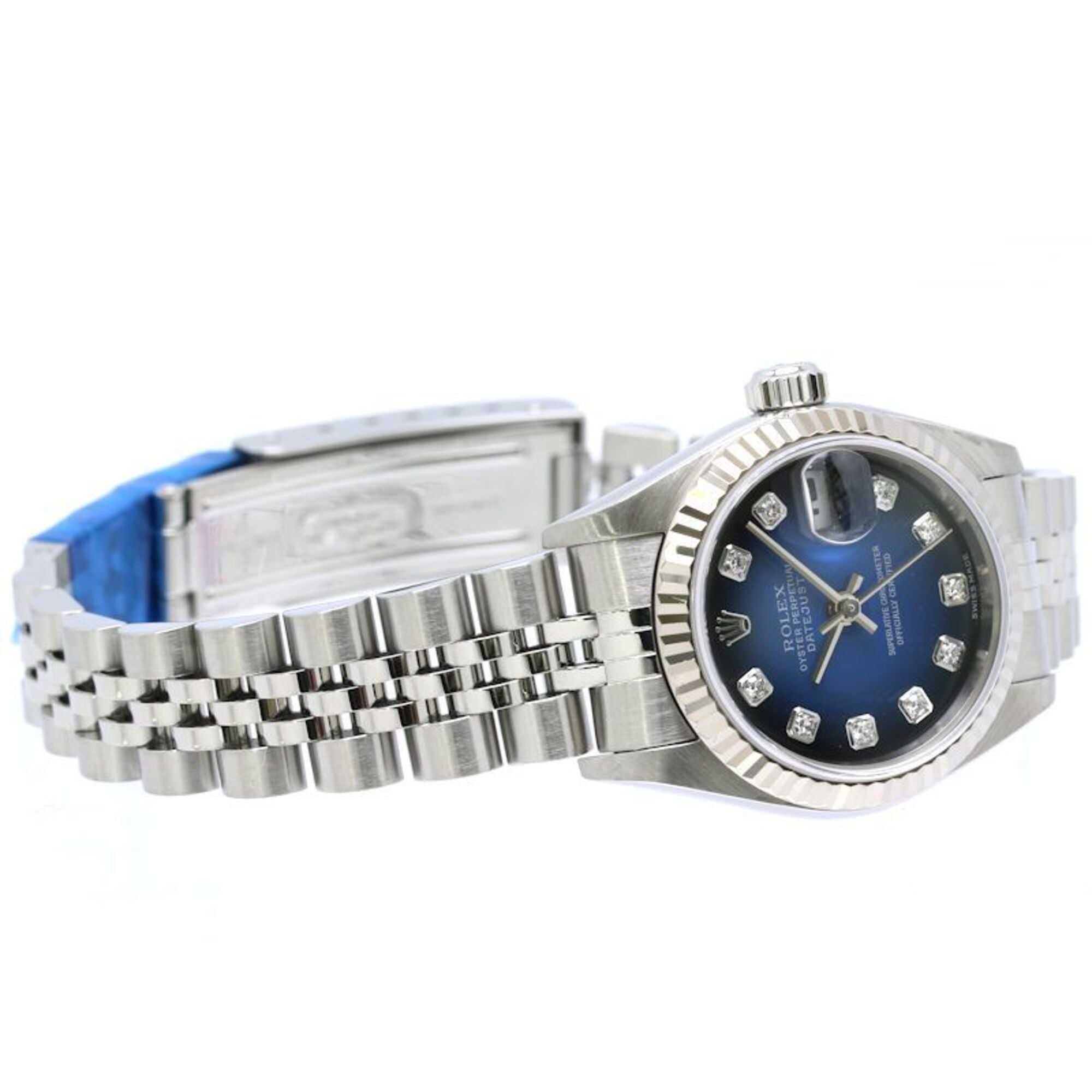 ROLEX Datejust 10P Diamond 79174G Women's Watch SSx18KWG 40579 — Very Good