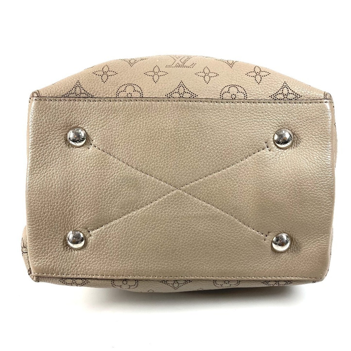LOUIS VUITTON M55799 Monogram Mahina Mulia Bag, 2-Way Crossbody Handbag/Shoulder Leather, Women's, Galle, Beige