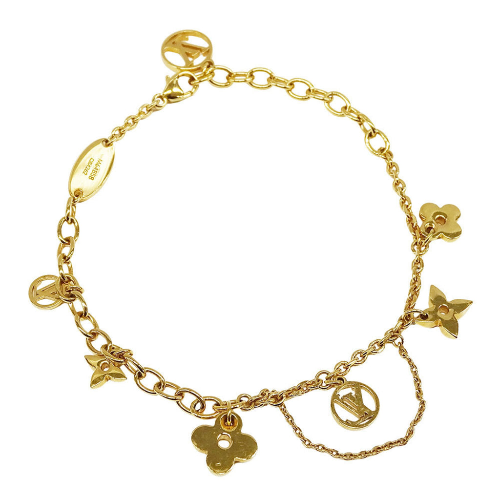 Louis Vuitton Blooming Gold Bracelet, M64858, Women's, Chain Accessory