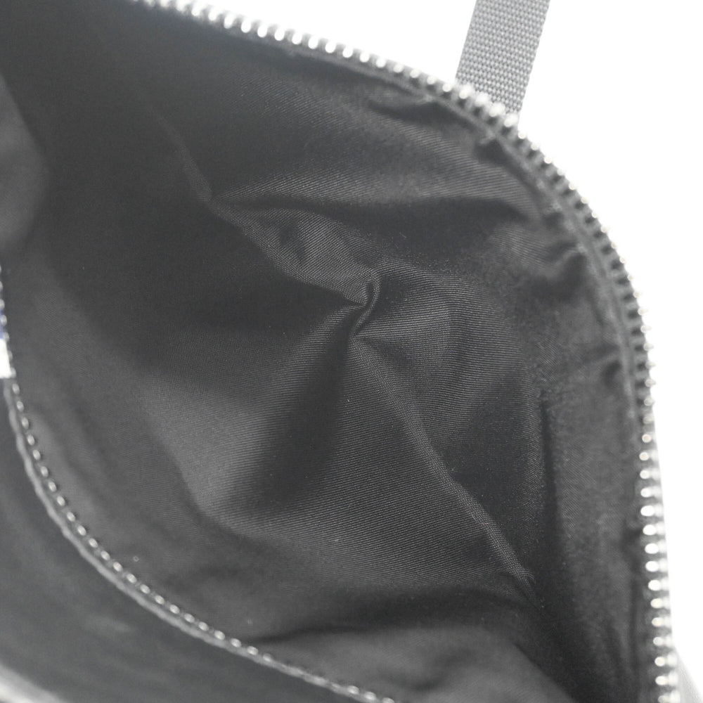 PRADA Prada Shoulder Bag Leather Triangle Black Blue 2VH078 — New - Store Return