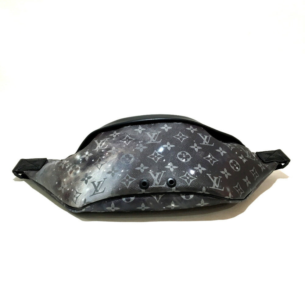 LOUIS VUITTON M44444 Monogram Galaxy Discovery Bum Bag Waist Body Canvas Leather Men's Silver x Black — New - Store Return