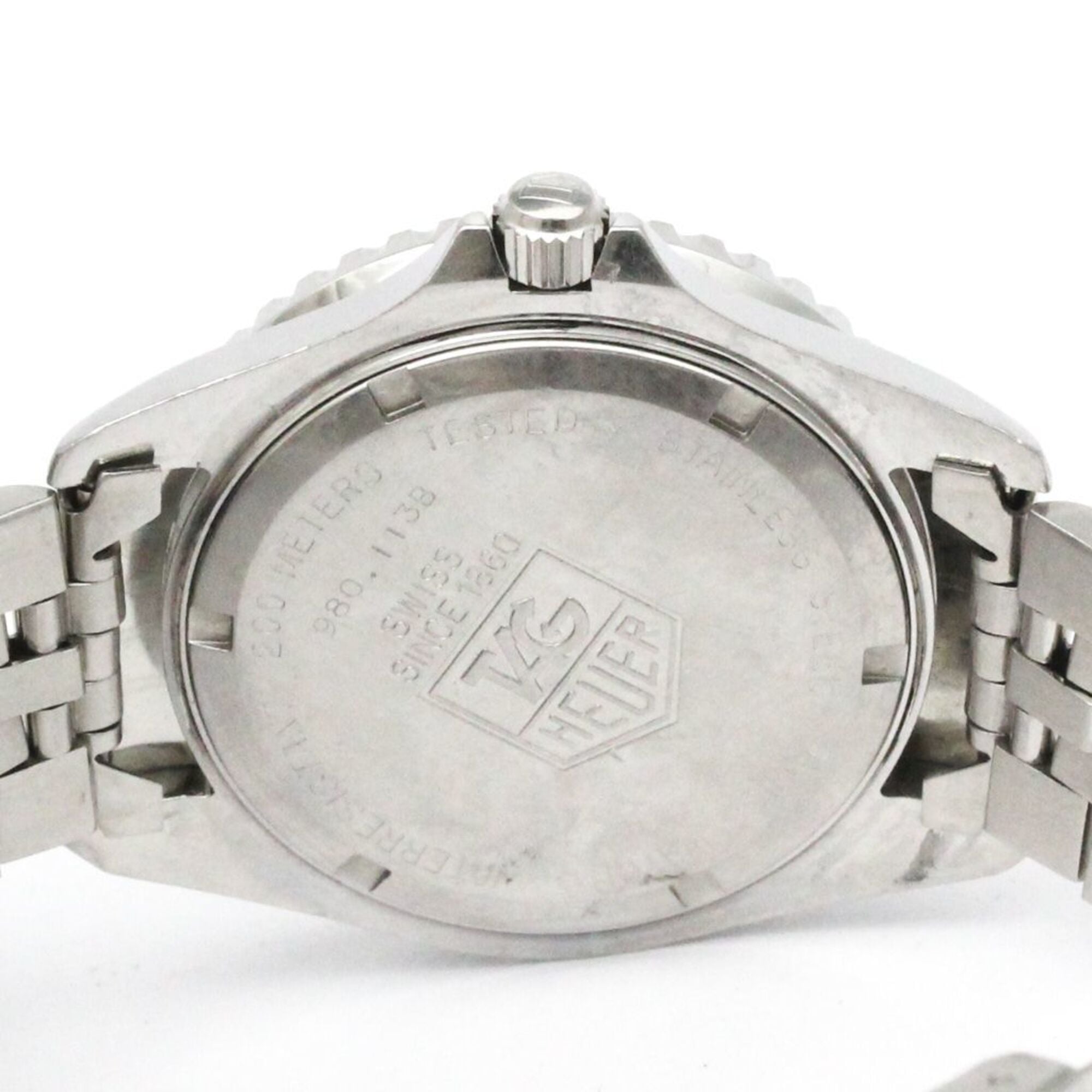 TAG HEUER Professional 1000 Steel Quartz Mens Watch 980.113 Vintage — Good