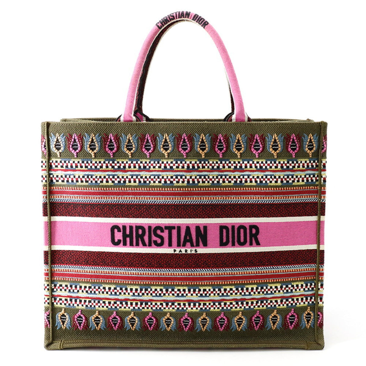 Christian Dior Tote Bag, Botanical Print, Book Tote, Large, Canvas, M1286ZJOV, Handbag, Women's — Like New