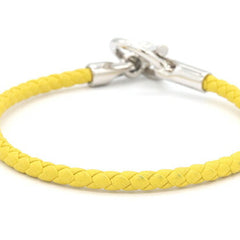 Hermes Glenan Yellow Leather Bangle Bracelet for Women — Like New