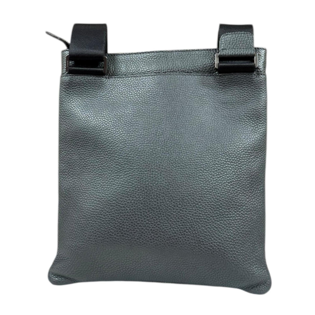 Salvatore Ferragamo Shoulder Bag Leather FZ-24-0471 Gray Men's