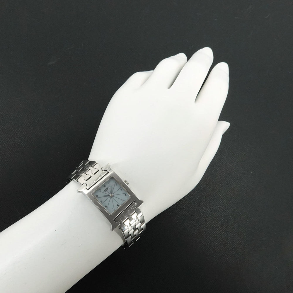 Hermes H-Watch HH1 210 Women's Watch White Gray Quartz H — Very Good