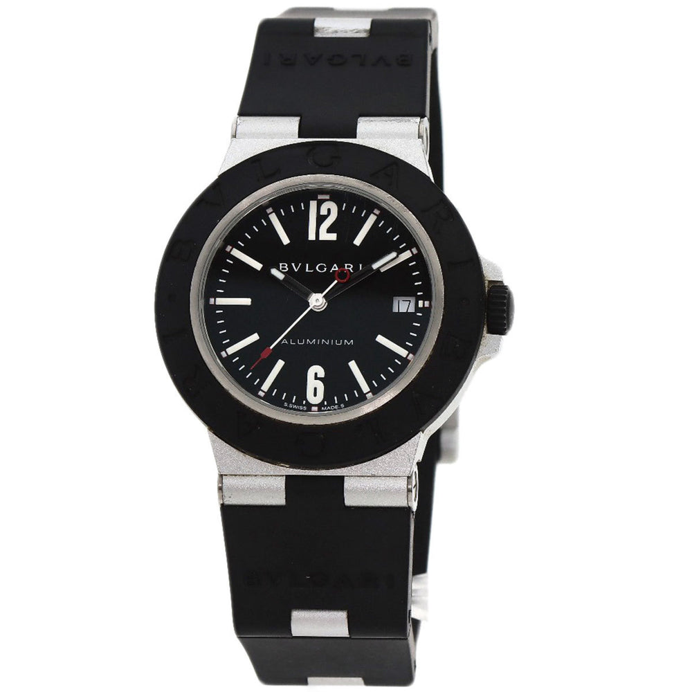 BVLGARI BB40AT Alum Date Watch Rubber Men's — Good