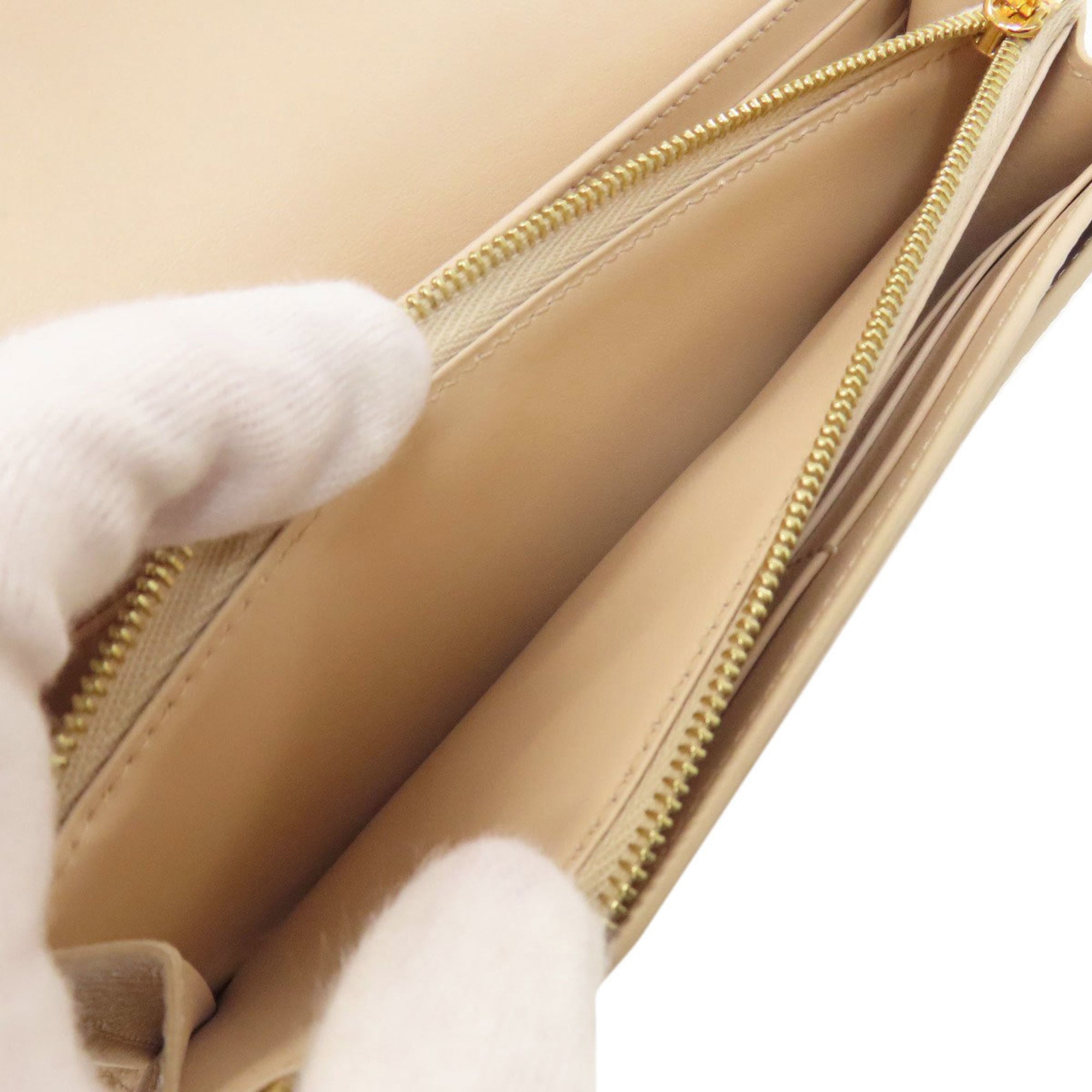 Celine logo long wallet leather women's CELINE