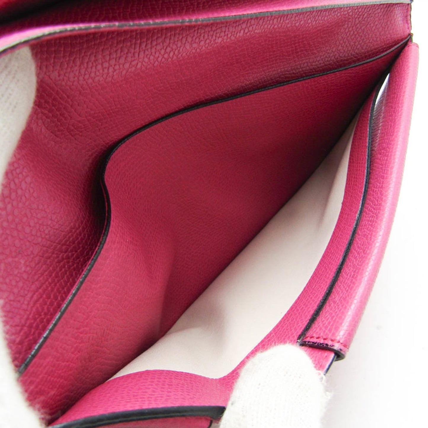 Valextra Women's Leather Long Bill Wallet (bi-fold) Pink