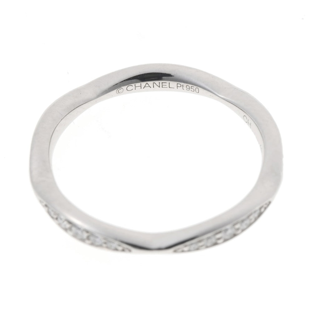 Chanel Camellia Collection Eternity Ring, Full Diamond, Pt950 Platinum, Size #9 — Like New