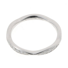 Chanel Camellia Collection Eternity Ring, Full Diamond, Pt950 Platinum, Size #9 — Like New