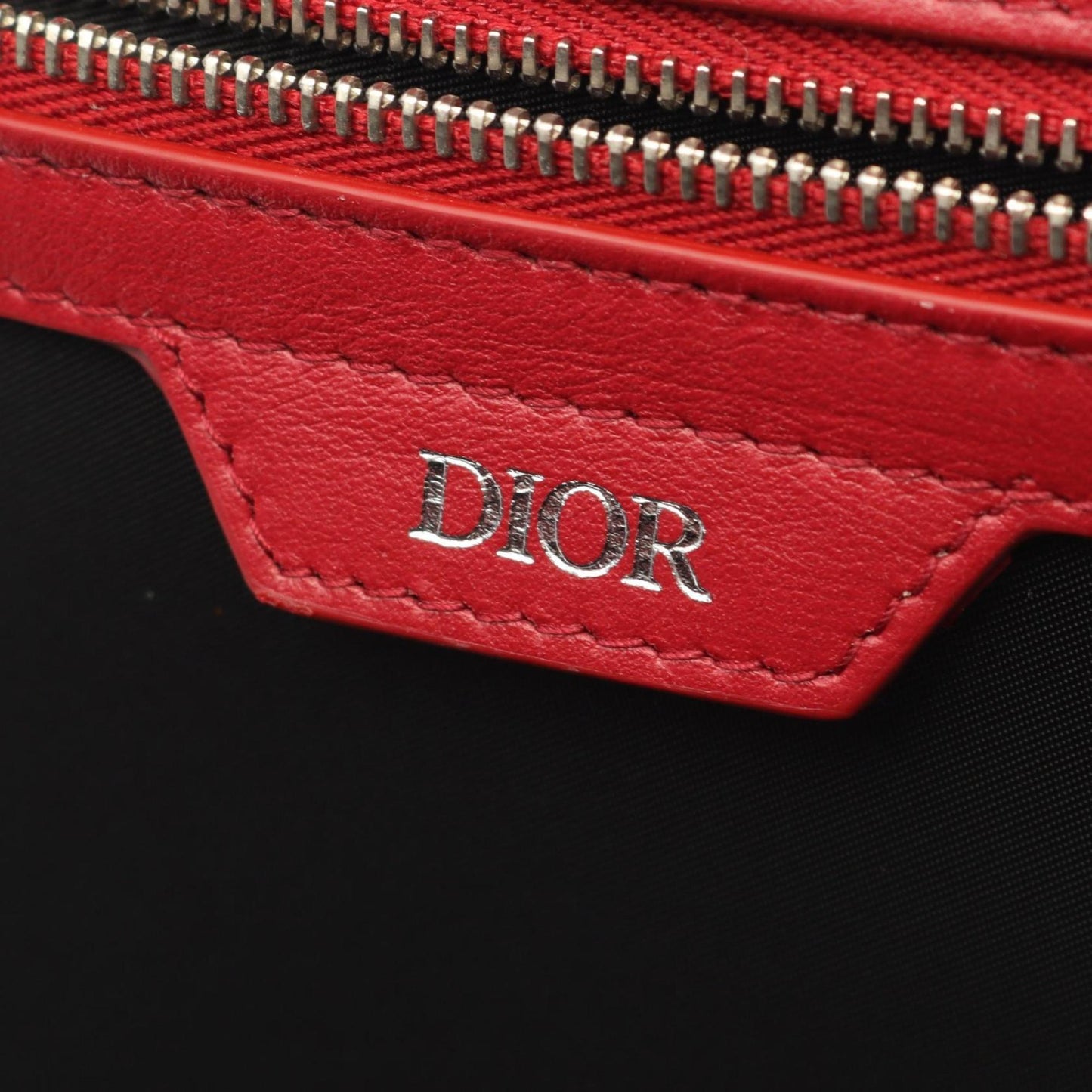 Christian Dior Dior World Tour waist bag, body leather, men's, red