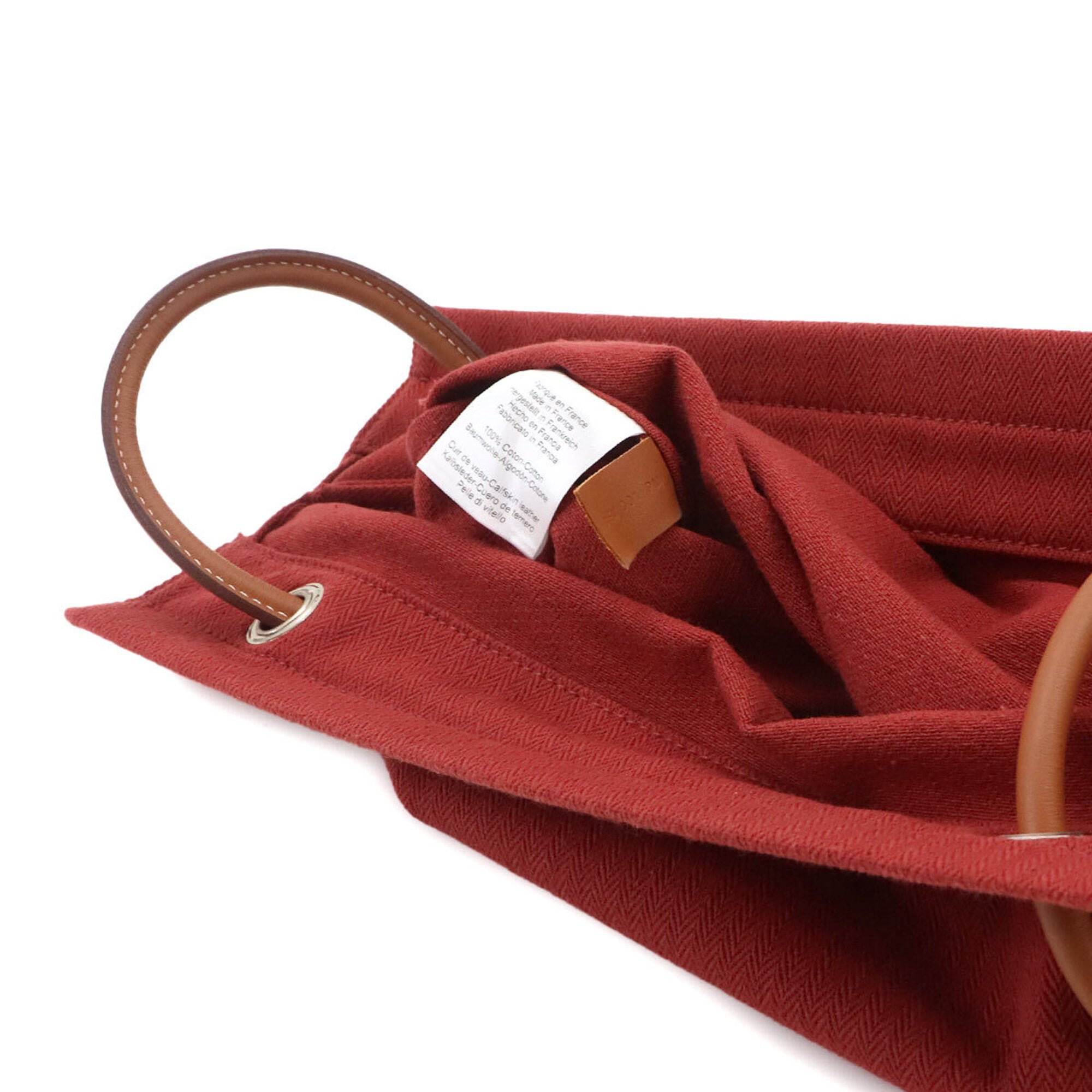 Hermes Sac Aline MM Shoulder Handbag, Toile Chevron Swift Leather, Rouge H Gold, B Stamp — Like New