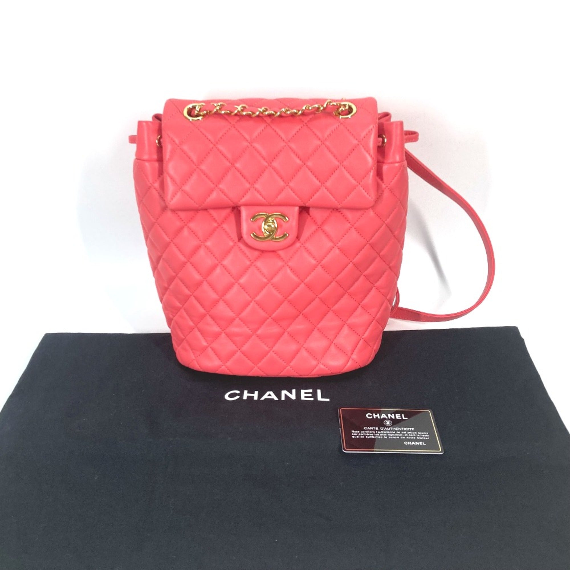 Chanel Bag Backpack Backpack pink GoldHardware — Like New