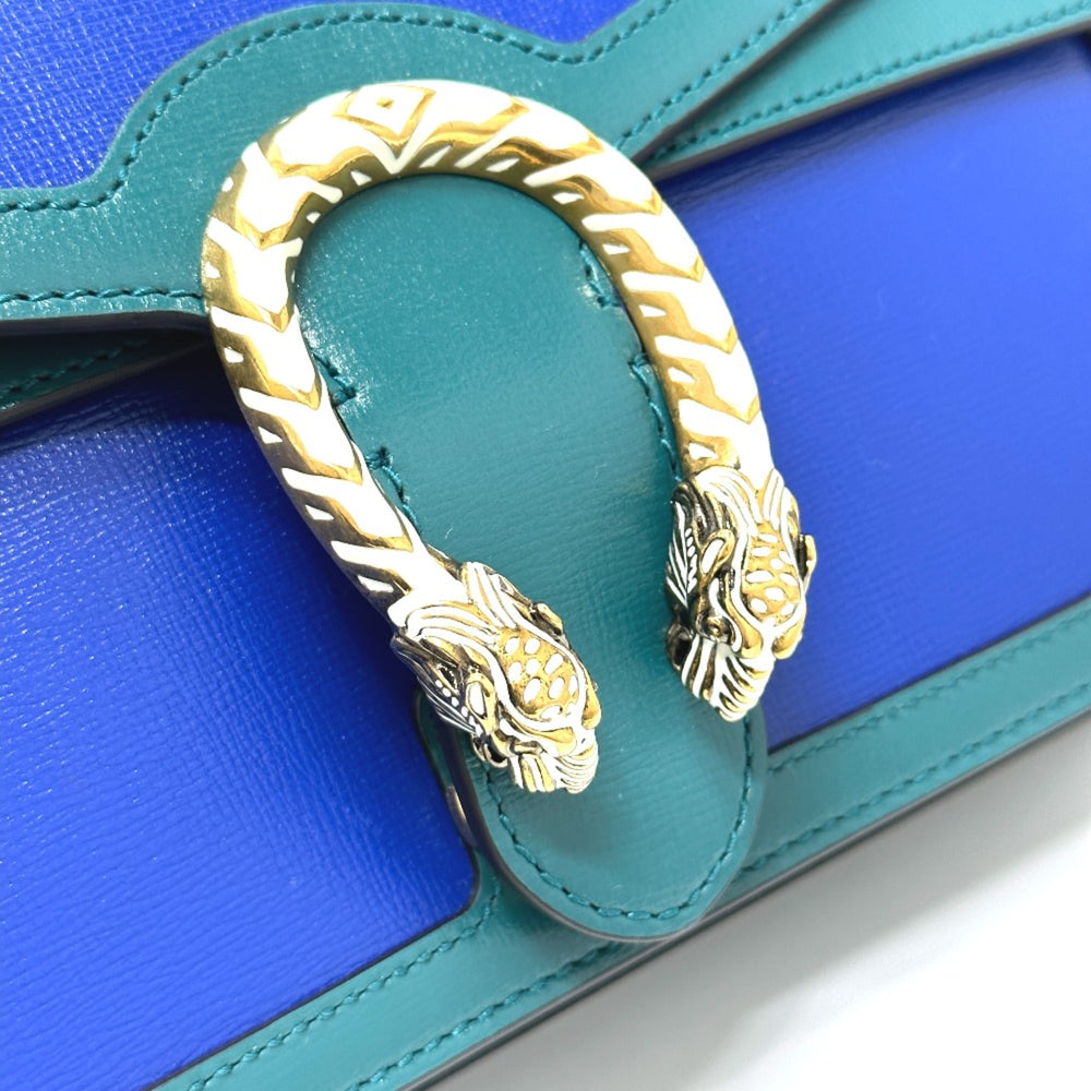 Gucci 400249 Bicolor Chain shoulder Shoulder Bag blue Green — Like New