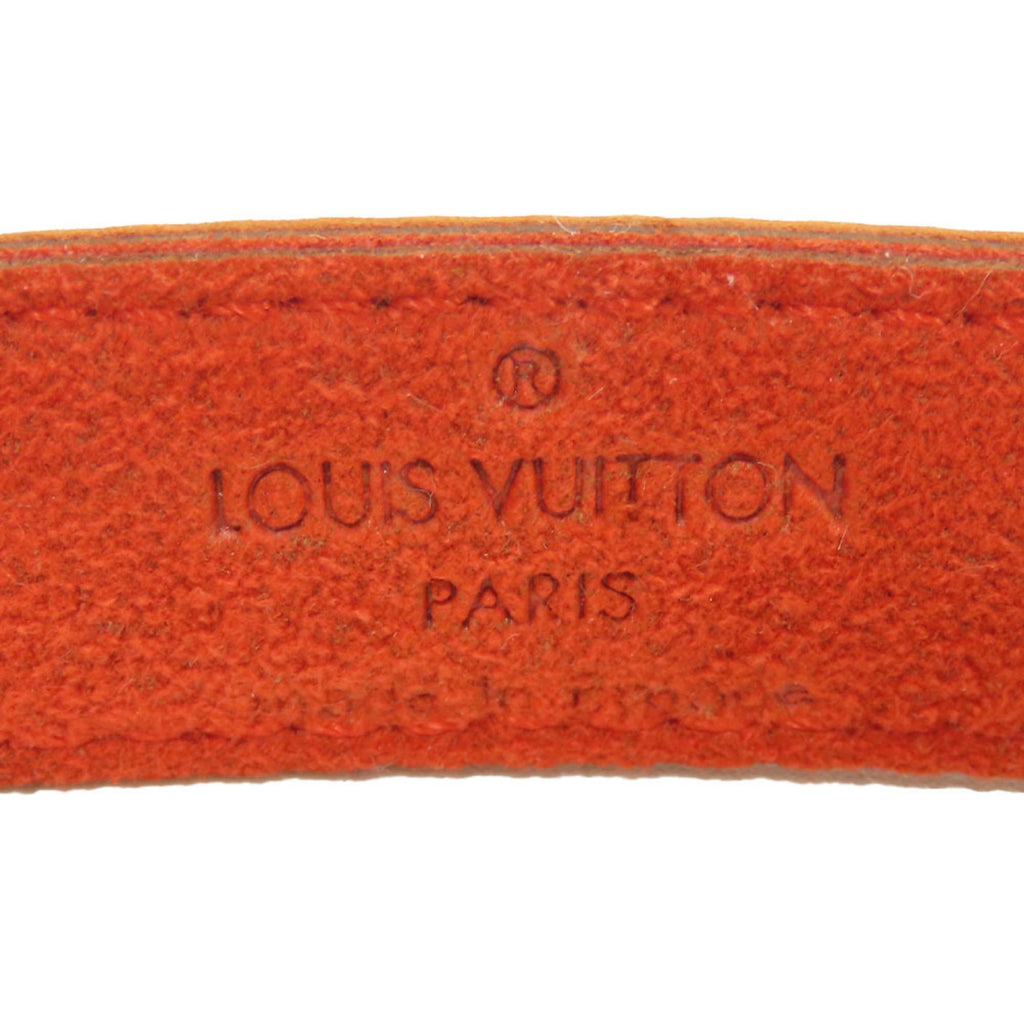 Louis Vuitton Bracelet Good Luck M64448 Tanned Leather Metal Beige Accessory Women's LOUIS VUITTON