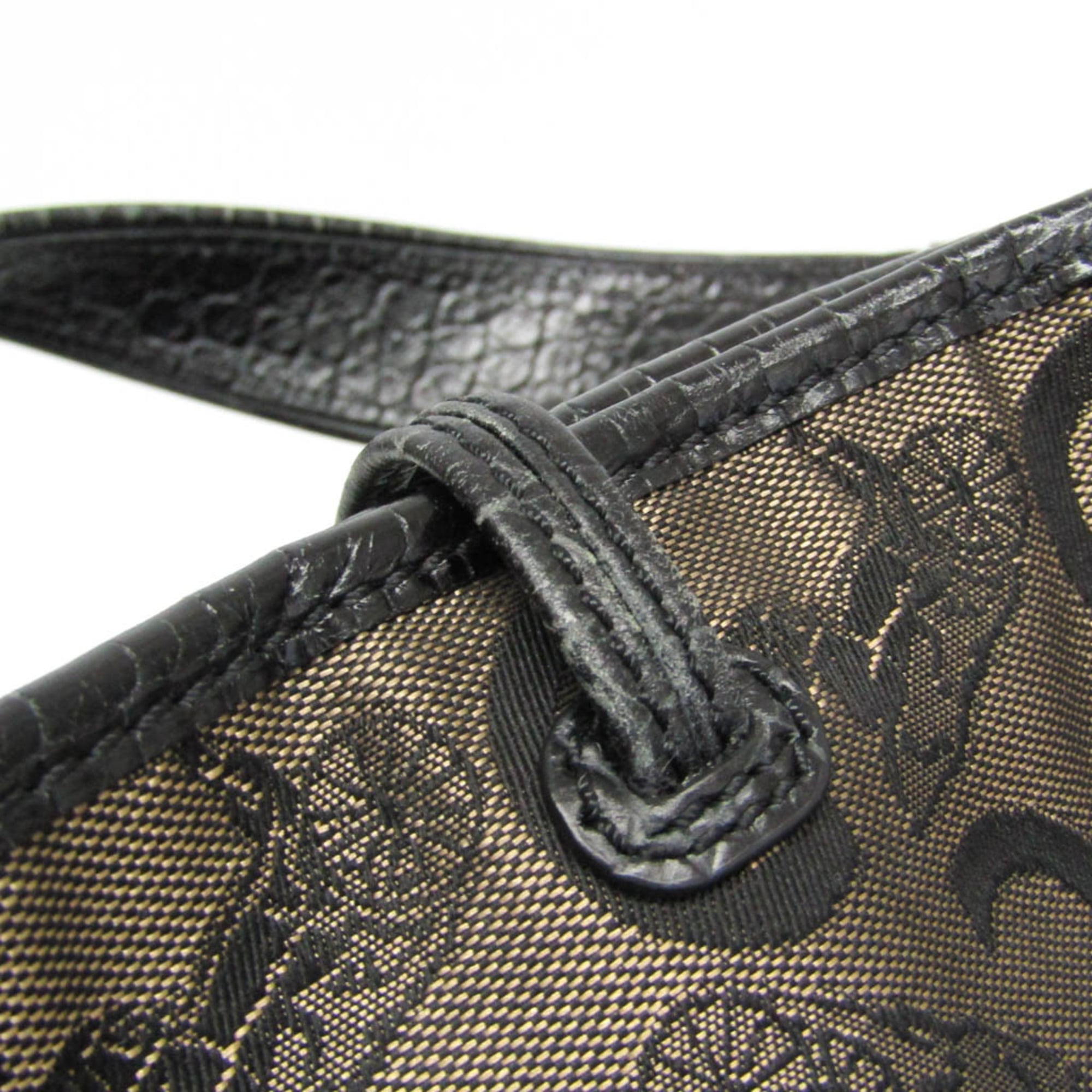 Celine Bittersweet C Macadam Carriage Pattern Women's Canvas,Leather Handbag,Tote Bag Beige,Black