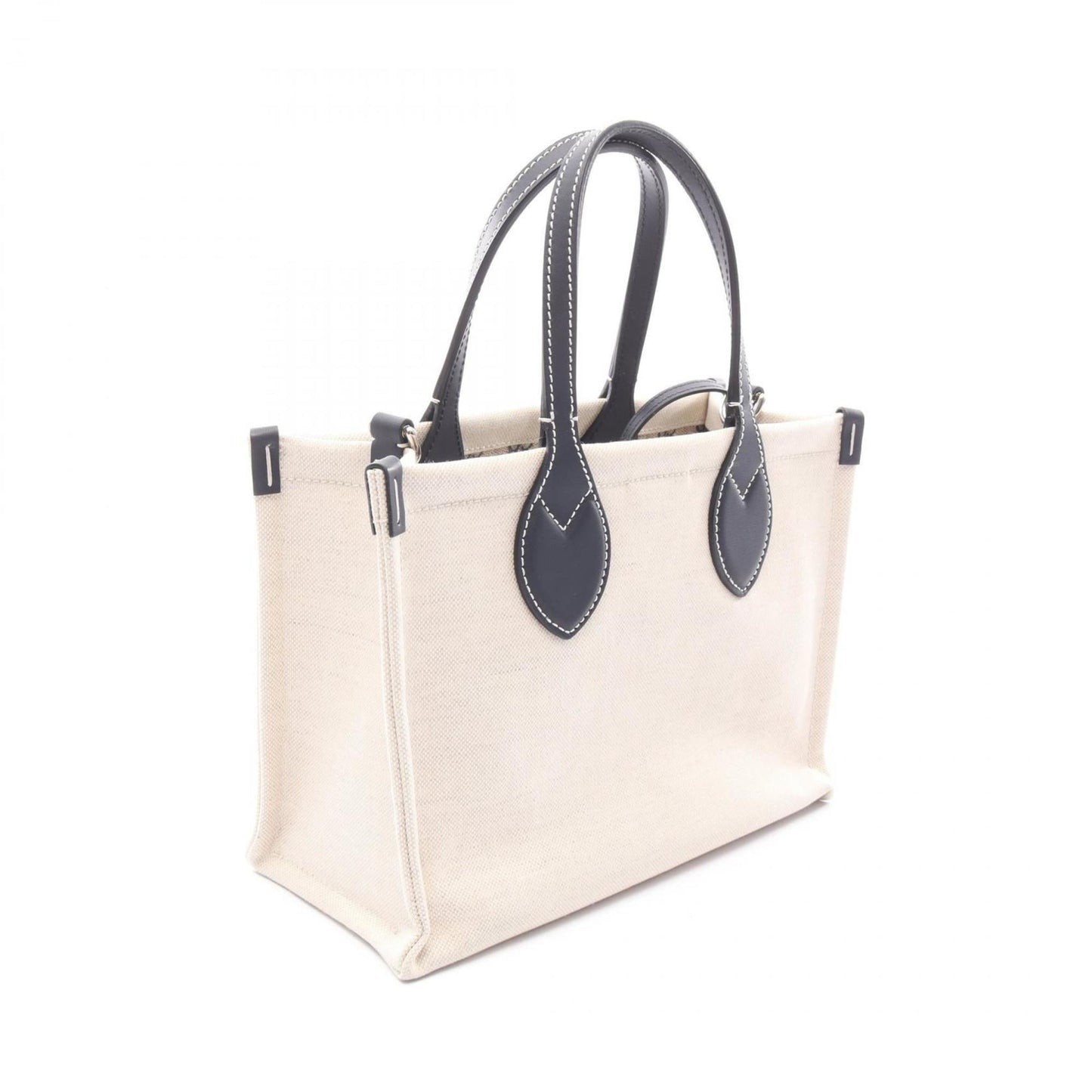 Gucci Print Mini Tote Bag, Canvas and Leather, Women's, Ivory Navy, 772144