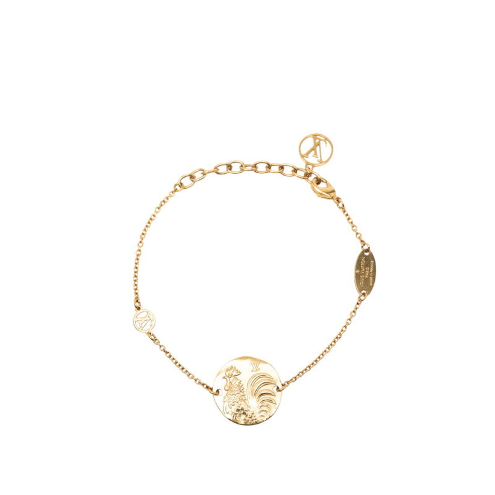 Louis Vuitton in the Sky Rooster Bracelet M67349 Gold Plated Women's LOUIS VUITTON