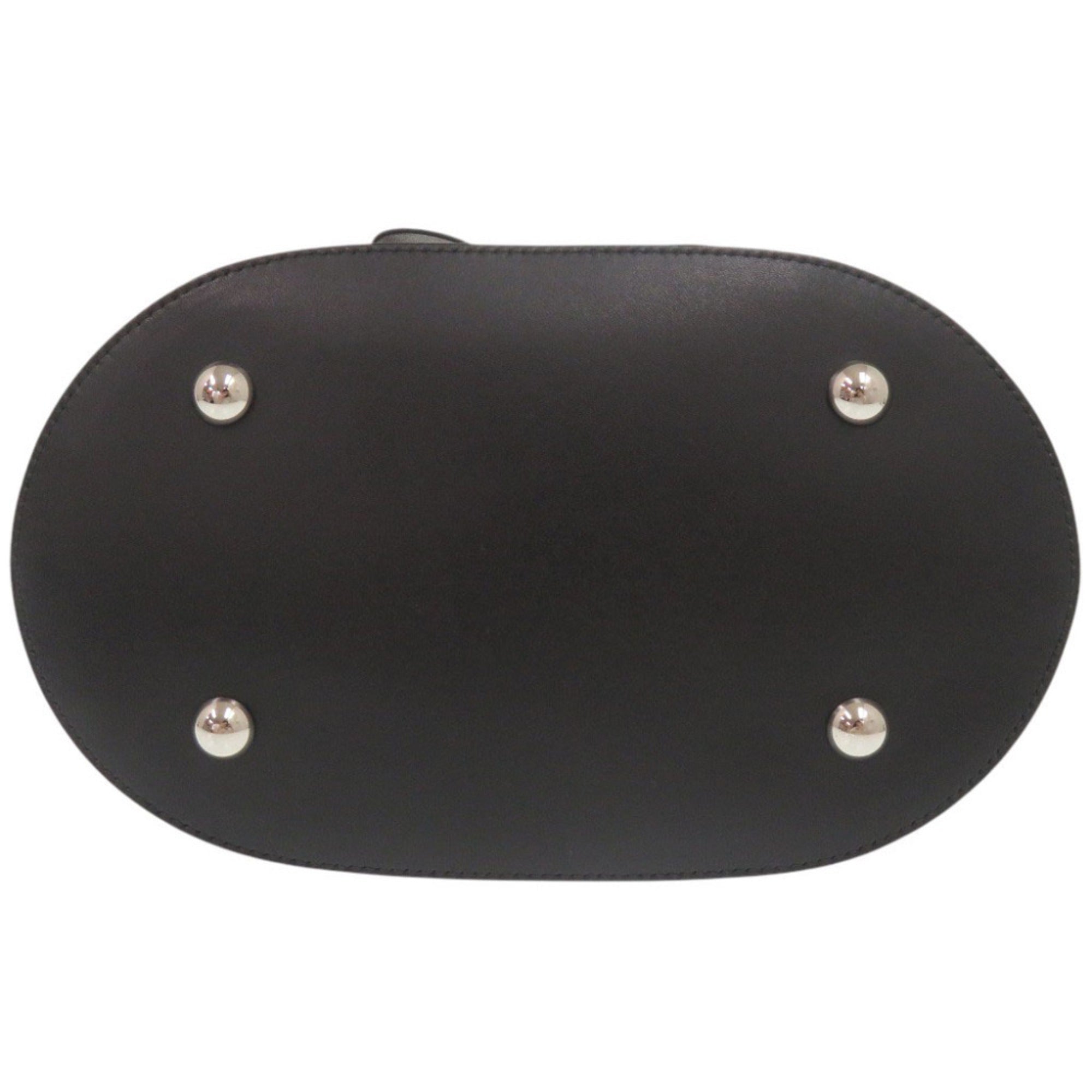 Salvatore Ferragamo Vara Ribbon Studded Bucket Bag, Leather, Black, 2-Way Handbag/Shoulder 0772Salvatore — Like New