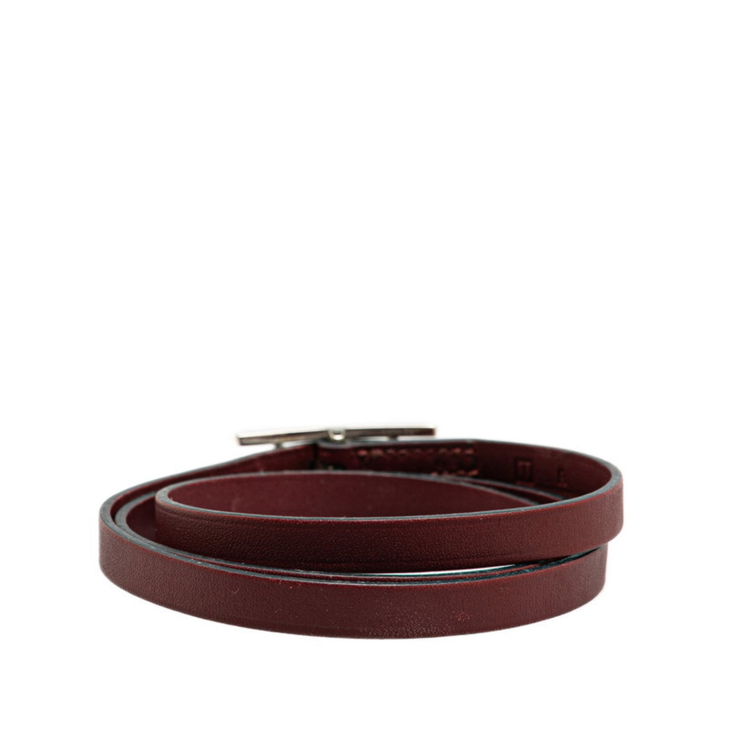 Hermès Api 3 Bracelet, 3-Strand, Wine Red, Bordeaux, Swift, Women's, HERMES