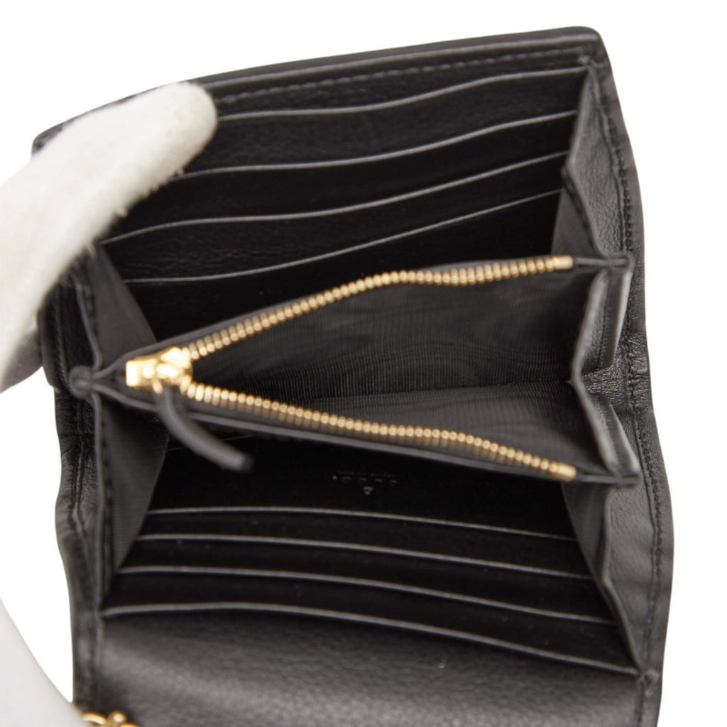 Gucci Interlocking G Blondie Medium Chain Wallet Shoulder Bag 725219 Black Leather Women's GUCCI