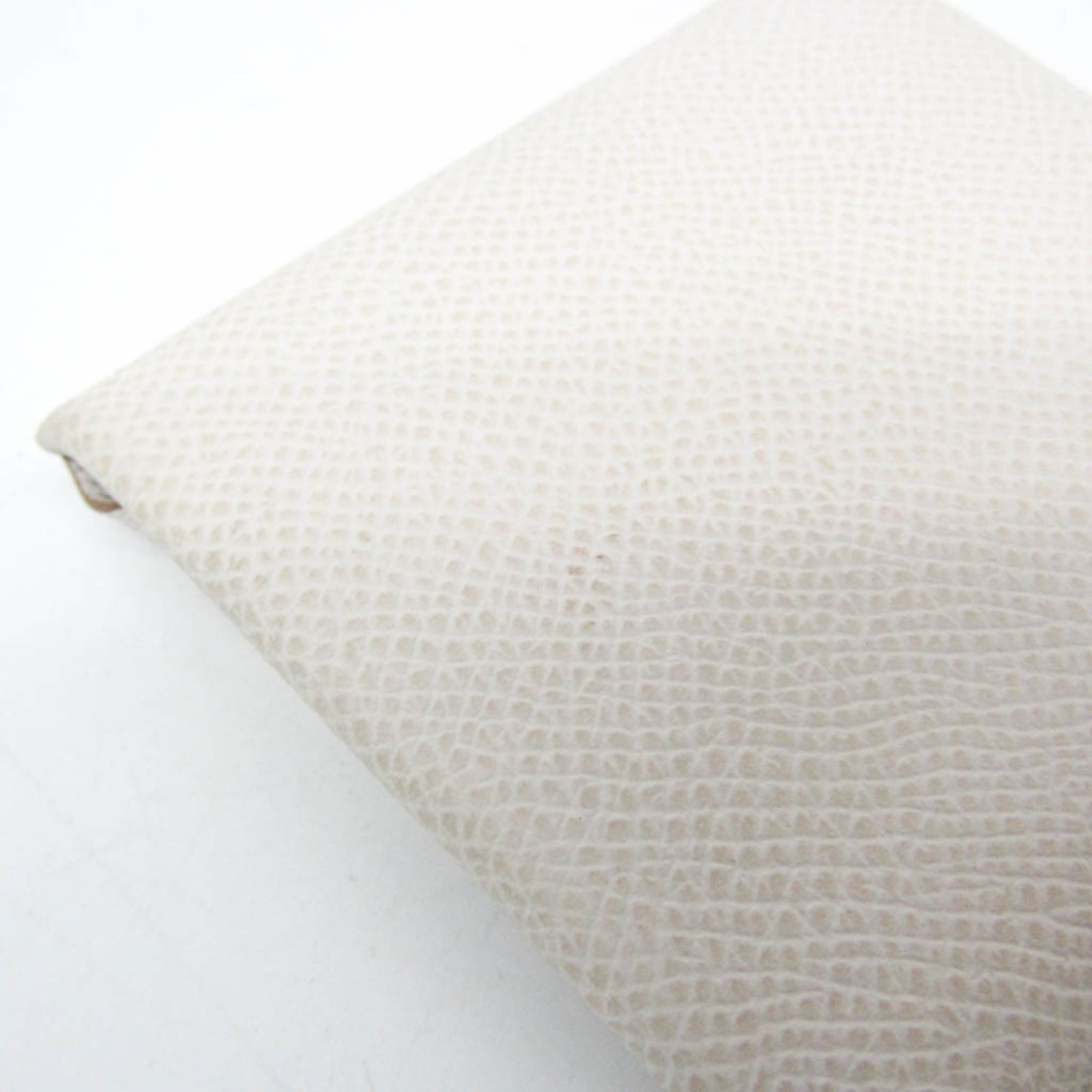 Hermes Bastia Women,Men Epsom Leather Coin Purse/coin Case White